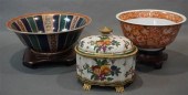TWO CHINESE MOTIF CERAMIC BOWL