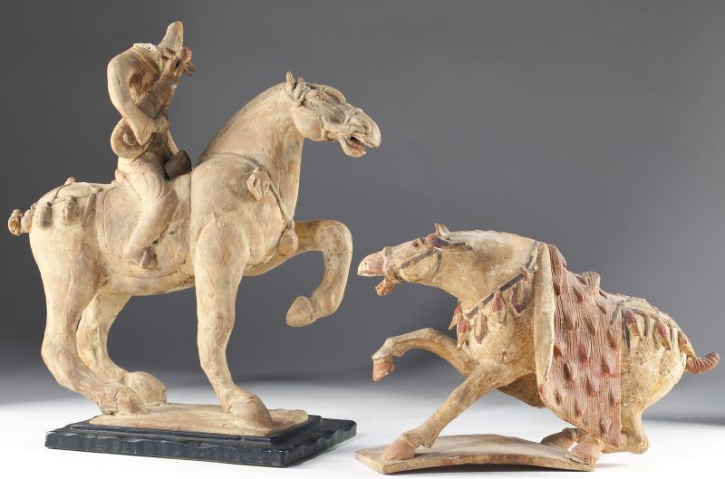 Two Chinese Painted Pottery
