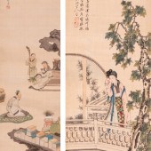 Two Chinese Paintings
20th Cen
