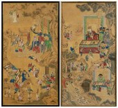 Two Chinese paintings, both in