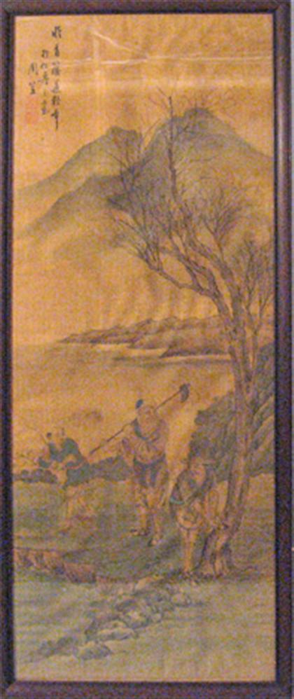 Two Chinese paintings    late