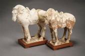 TWO CHINESE PARTIAL PAINTED BU