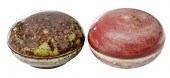 TWO CHINESE PEACHBLOOM GLAZED