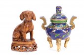 TWO CHINESE PIECES, CLOISONNE