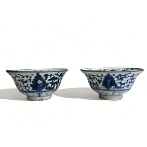 Two Chinese porcelain blue &