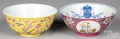 TWO CHINESE PORCELAIN BOWLSTwo