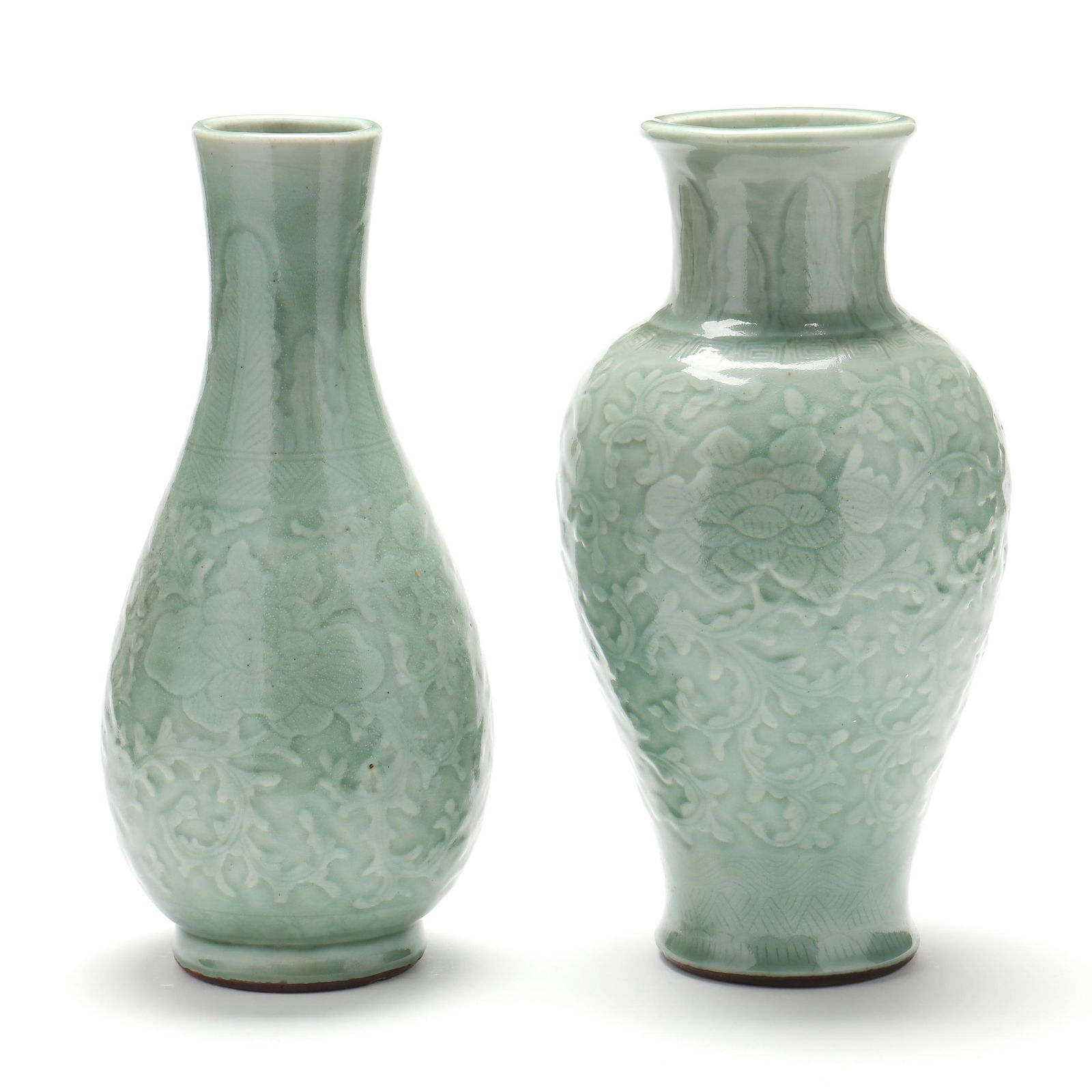 TWO CHINESE PORCELAIN CELADON