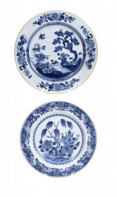 TWO CHINESE PORCELAIN DISHES<b