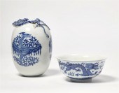 TWO CHINESE PORCELAIN DRAGON T
