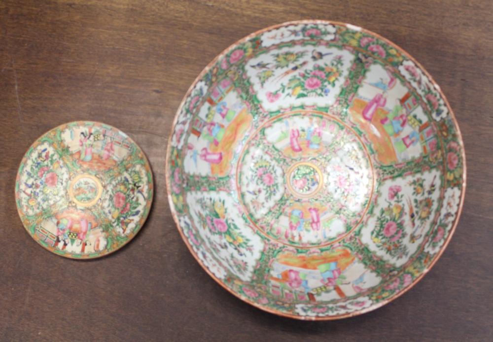 TWO CHINESE PORCELAIN FAMILLE