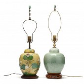 TWO CHINESE PORCELAIN GINGER J