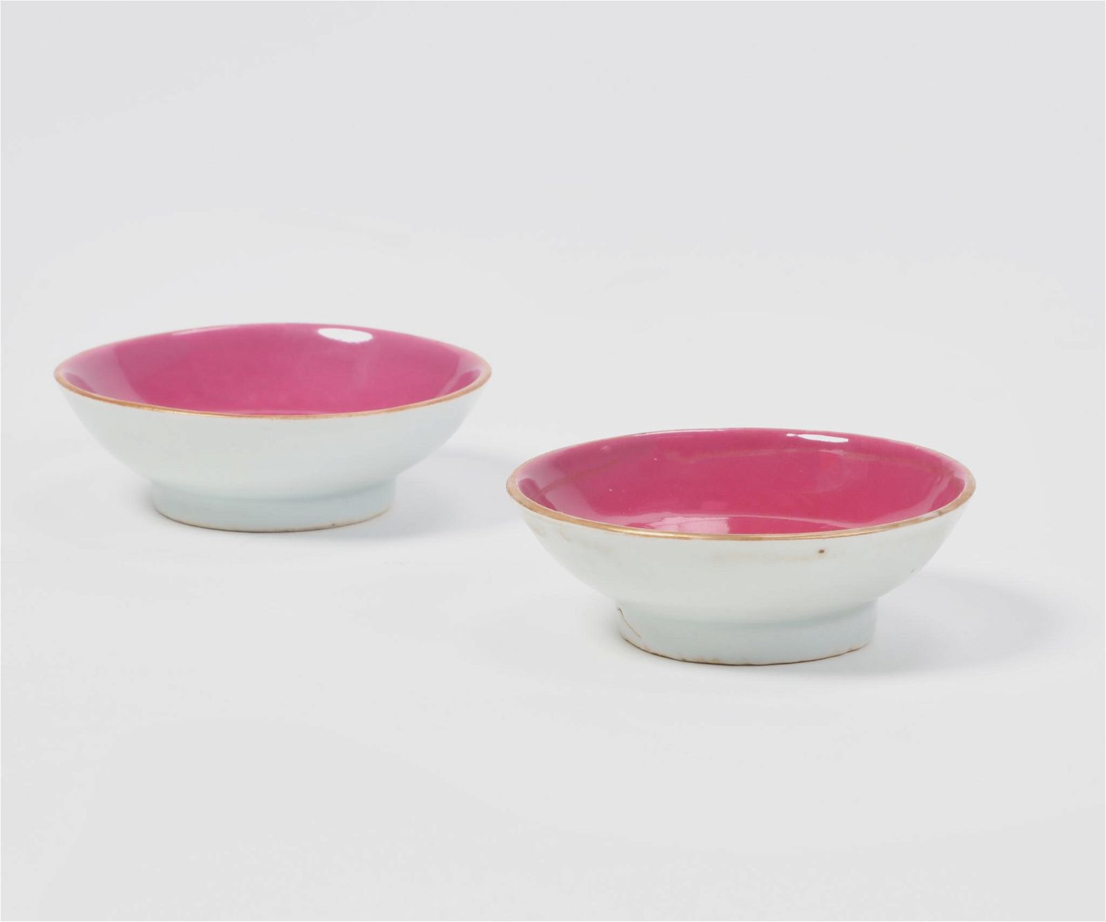 TWO CHINESE PORCELAIN GLAZED