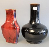 TWO CHINESE PORCELAIN GLAZED V
