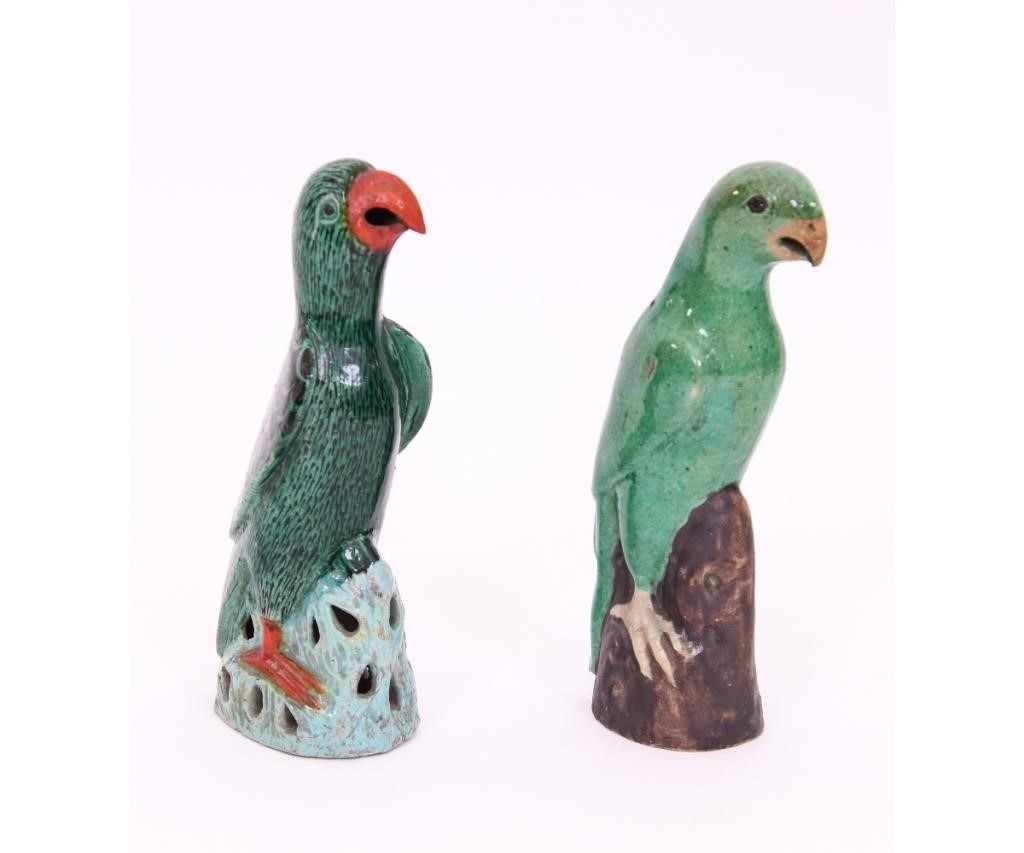 Two Chinese porcelain green
