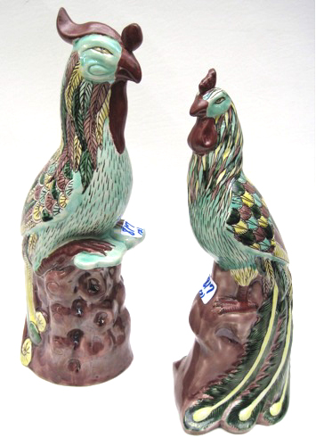 TWO CHINESE PORCELAIN LONG-TAILED