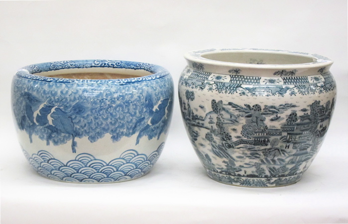 TWO CHINESE PORCELAIN PLANTERS both