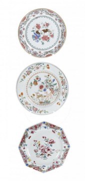 TWO CHINESE PORCELAIN PLATES A
