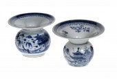 TWO CHINESE PORCELAIN SPITTOON