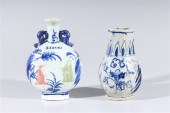 Two Chinese porcelain vases; h