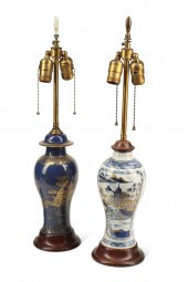 TWO CHINESE PORCELAIN VASES NO