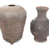 Two Chinese Pottery Vessels 
W