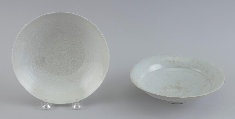 TWO CHINESE QINGBAI CELADON