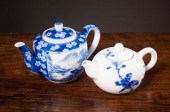TWO CHINESE REPUBLIC BLUE AND