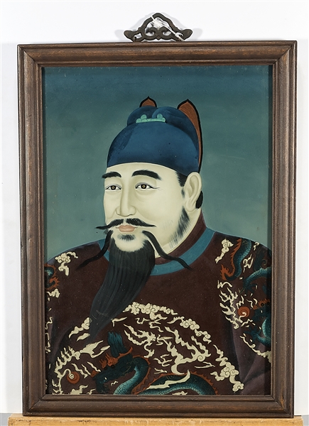 Two Chinese reverse glass