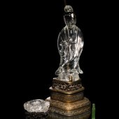 Two Chinese Rock Crystal Carvi