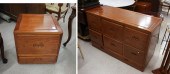 TWO CHINESE ROSEWOOD FILE CABI