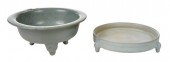 TWO CHINESE RU YAO STYLE TRIPO