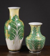 TWO CHINESE SANCAI PORCELAIN V