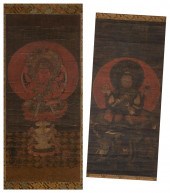TWO CHINESE SCROLL PAINTINGS P