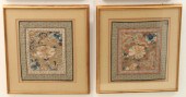 TWO CHINESE SILK EMBROIDERIES