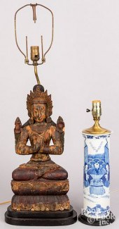 TWO CHINESE TABLE LAMPSTwo Chi