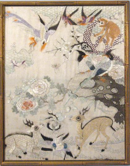 Two Chinese textile fragments   