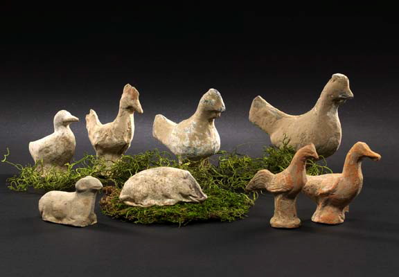 Two Chinese Tomb Figures of