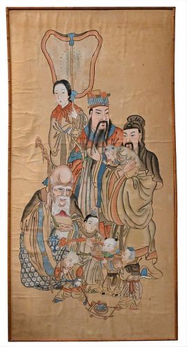 TWO CHINESE WATERCOLOR ON