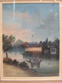 Two Chinese watercolours of