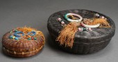 TWO CHINESE WOVEN AND PEKING G