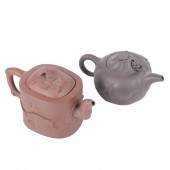 TWO CHINESE YIXING CLAY POTTER