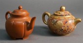 TWO CHINESE YIXING WARE TEAPOT