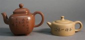 TWO CHINESE YIXING WARE TEAPOT