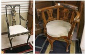 TWO CHINOISERIE-DECORATED ARMC