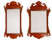 TWO CHIPPENDALE MAHOGANY LOOKI