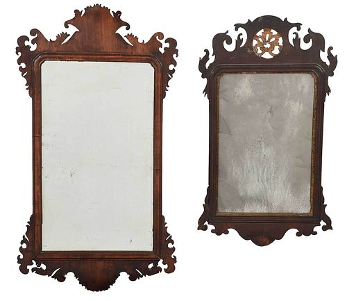TWO CHIPPENDALE MAHOGANY