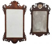 TWO CHIPPENDALE MAHOGANY MIRRO