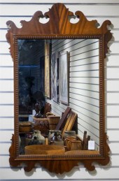 TWO CHIPPENDALE STYLE MAHOGANY