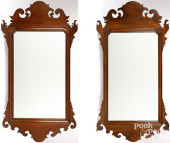 TWO CHIPPENDALE STYLE MIRRORS<