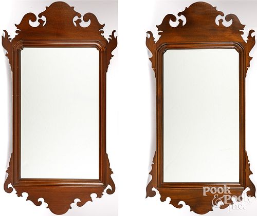 TWO CHIPPENDALE STYLE MIRRORSTwo